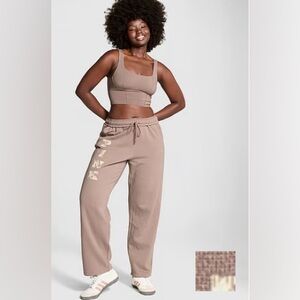 PINK Victoria's Secret Ivy Fleece Straight Leg Sweatpants